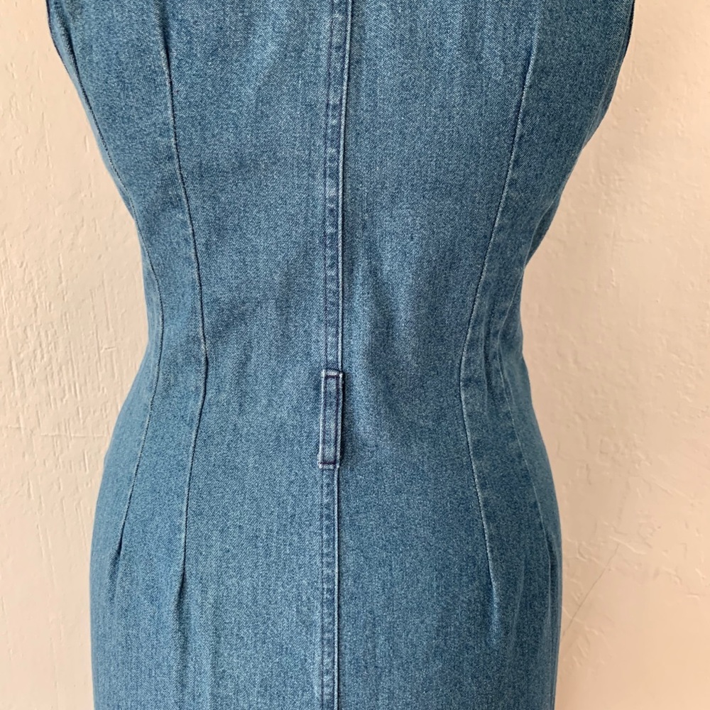 👍🏽SOLD👍🏽 Vintage Bill Blass sexy denim dress - Picture 5 of 8